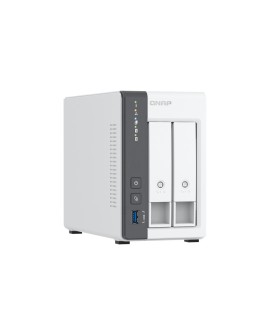 Qnap TS-216G, Tower, 2 x 2.5"/3.5" SATA, ARM 2.0GHz Quad core, 4GB, 1 x 2.5GbE + 1 x GbE, External adapter (PSU)