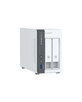 Qnap TS-216G, Tower, 2 x 2.5"/3.5" SATA, ARM 2.0GHz Quad core, 4GB, 1 x 2.5GbE + 1 x GbE, External adapter (PSU)