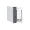 Qnap TS-216G, Tower, 2 x 2.5"/3.5" SATA, ARM 2.0GHz Quad core, 4GB, 1 x 2.5GbE + 1 x GbE, External adapter (PSU)
