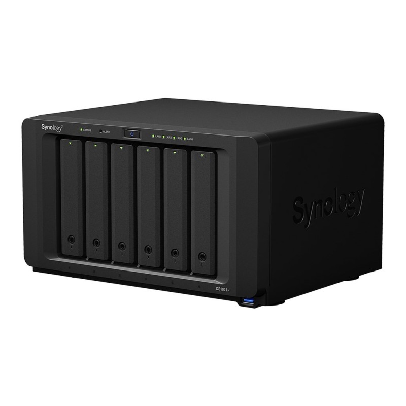NAS Synology DS1621+ Tower 6x (3.5”/2.5" SATA HDD/SSD) AMD Ryzen V1500B, 4 GB DDR4 (max. 32GB),4 x 1GbE RJ-45