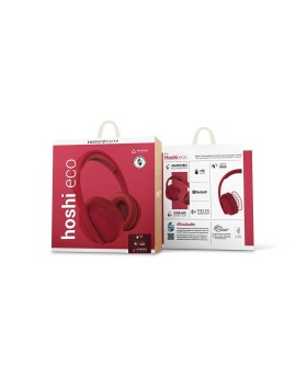 Energy Sistem Hoshi Eco Zestaw słuchawkowy Bezprzewodowy Opaska na głowę Połączenia/muzyka USB Type-C Bluetooth Czerwony