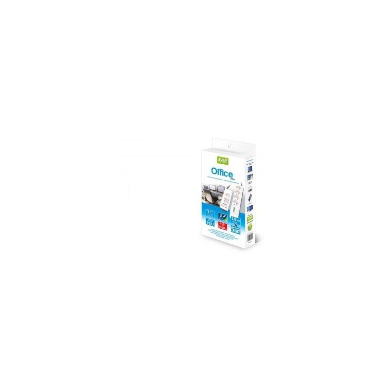 Ever OFFICE PLUS Biały 7 x gniazdo sieciowe 250 V