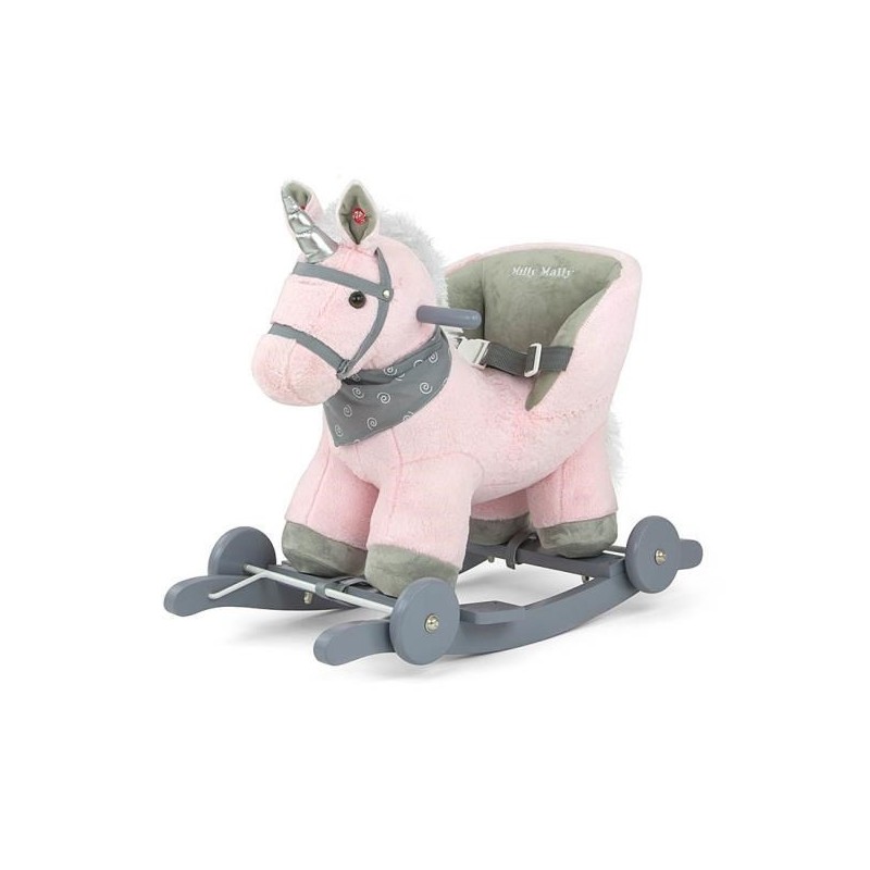 Koń na biegunach Polly różowy Pink Milly Mally