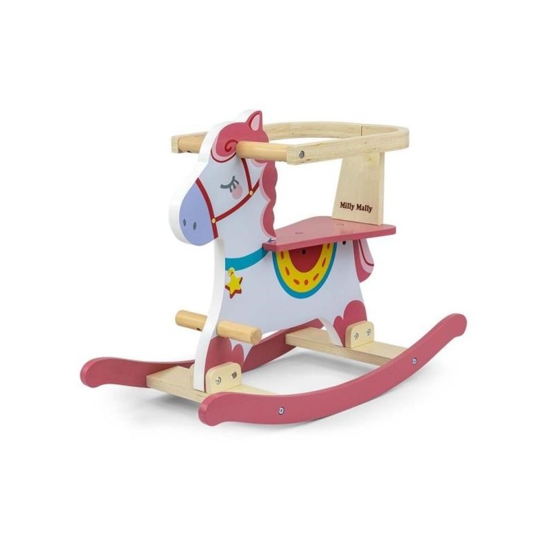 Koń na biegunach Lucky 12 Pink Milly Mally