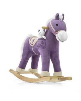 Koń na biegunach Pony purple