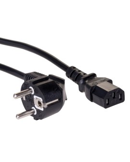 Akyga AK-PC-06A kabel zasilające Czarny 3 m CEE7/7 IEC C13