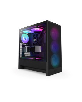 CASE MIDITOWER ATX W/O PSU/BLACK H5 FLOW RGB 2024 NZXT