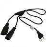 Akyga AK-RD-05A kabel zasilające Czarny 1,2 m