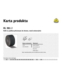 K.PŁÓTNO ROLKA 150mm 180 KL381J (50mb)