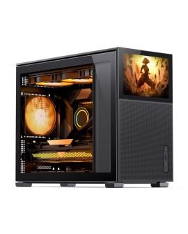 Jonsbo D31 MESH Screen Obudowa Micro-ATX, Szkło Hartowane - czarna