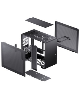 Jonsbo U4 Mini Mesh Micro-ATX Case - Czarny