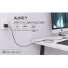 AUKEY CB-CL03 NYLONOWY KABEL USB C-LIGHTNING 2M PD