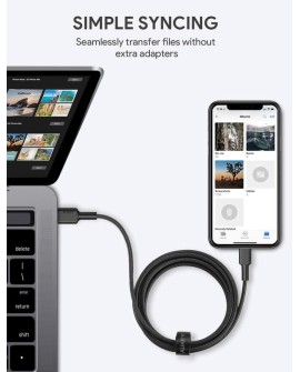 AUKEY CB-CL03 NYLONOWY KABEL USB C-LIGHTNING 2M PD