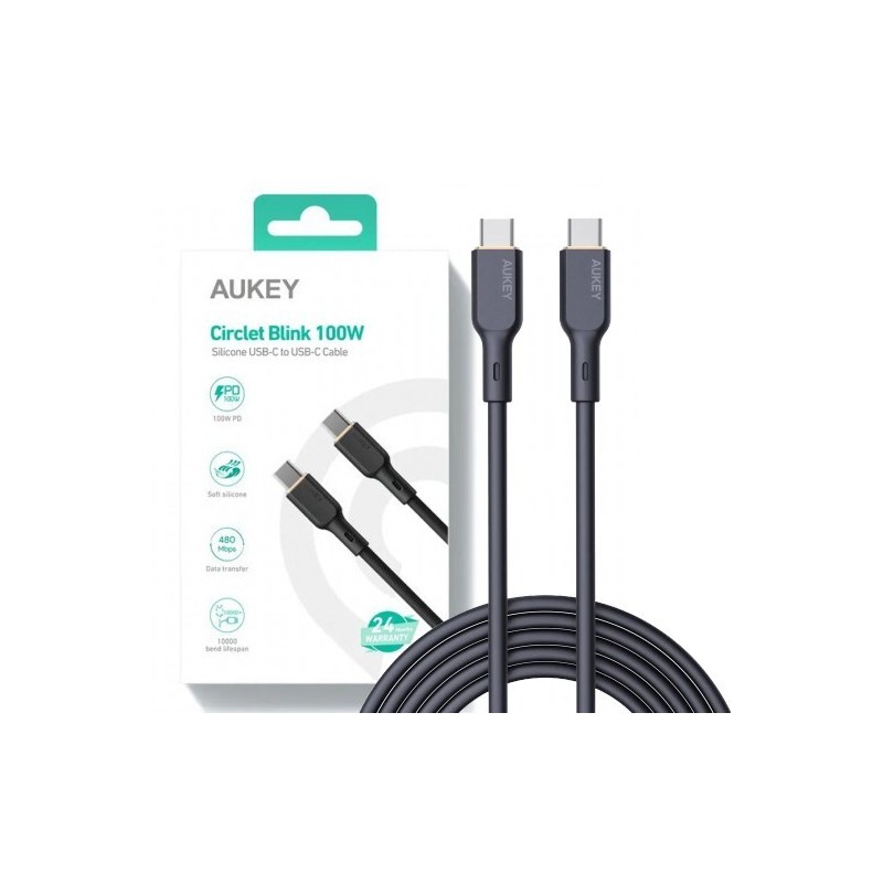 AUKEY CB-SCC102 KABEL USB-C QC PD 1.8M 5A 100W