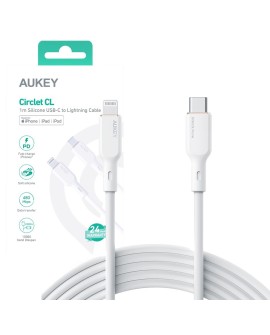 AUKEY CB-SCL2 KABEL USB-C LIGHTNING QC PD 1.8M 27W
