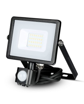V-TAC Naświetlacz LED z czujnikiem ruchu 20W 3000K 1600lm