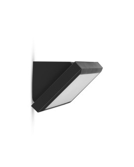 Oprawa ścienna LED V-TAC VT-8054 ukośna 12W IP65 4000K 1250lm (SKU 6808) Czarny
