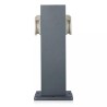 Słupek ogrodowy V-TAC VT-1155-1 30cm 2x gniazdka elektryczne 2x 16A 3600W IP44 (SKU 8820) Szary