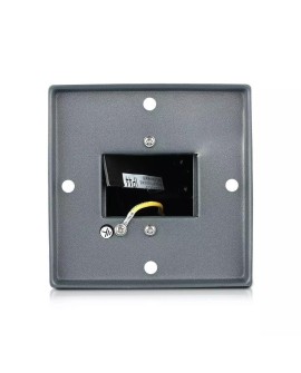Słupek ogrodowy V-TAC VT-1155-1 30cm 2x gniazdka elektryczne 2x 16A 3600W IP44 (SKU 8820) Szary