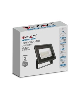 Projektor LED V-TAC VT-4934-B 30W SMD 4000K 2510lm (SKU 6744) Czarny