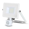Projektor LED V-TAC VT-20-S-B 20W SAMSUNG CHIP Czujnik ruchu 6400K 1600lm (SKU 450) Biały