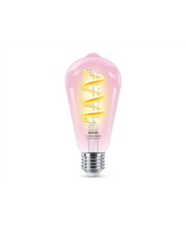 Philips Przezroczysta żarówka LED z widocznym spiralnym żarnikiem 40 W ST64 E27
