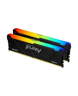 KINGSTON DDR4 32GB 3200MT/s CL16 DIMM (Kit of 2) FURY Beast RGB