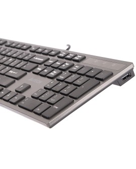 Klawiatura membranowa A4 TECH KV-300H A4TKLA39976 (USB 2.0 (US) kolor czarny)