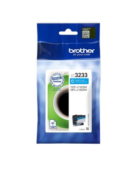 Brother LC-3233C nabój z tuszem 1 szt. Oryginalny Standardowa wydajność Cyjan