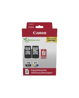 Canon 2970B017 nabój z tuszem 2 szt. Oryginalny Czarny, Cyjan, Purpurowy, Żółty