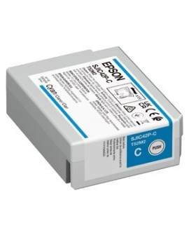 Epson SJIC42P-C nabój z tuszem 1 szt. Oryginalny Cyjan