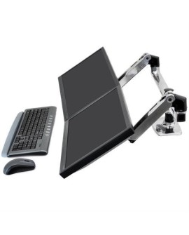 Ergotron LX DUAL SIDE BY SIDE ARM POLISH/27IN 18.1KG LIFT33 MIS-D 10Y WA