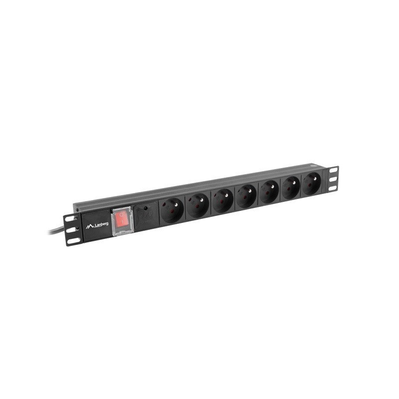 LANBERG LISTWA ZASILAJĄCA RACK PDU (1U,16A,7X 230V,2M)