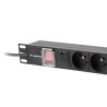 LANBERG LISTWA ZASILAJĄCA RACK PDU (1U,16A,7X 230V,2M)