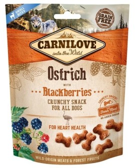 CARNILOVE Fresh Crunchy Struś z jeżynami - przysmak dla psa - 200 g