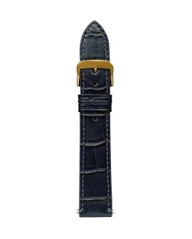 Pasek skórzany Zeppelin antracytowy 18 mm