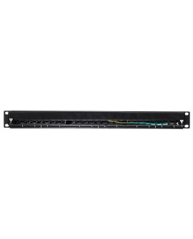 Patch panel 19'' Netrack 24-porty kat. 5e FTP, z półką