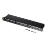 Patch panel 19'' Netrack 24-porty kat. 5e FTP, z półką