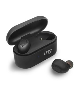 Słuchawki SAVIO TWS-04 (bluetooth bezprzewodowe, Bluetooth z wbudowanym mikrofonem kolor czarny