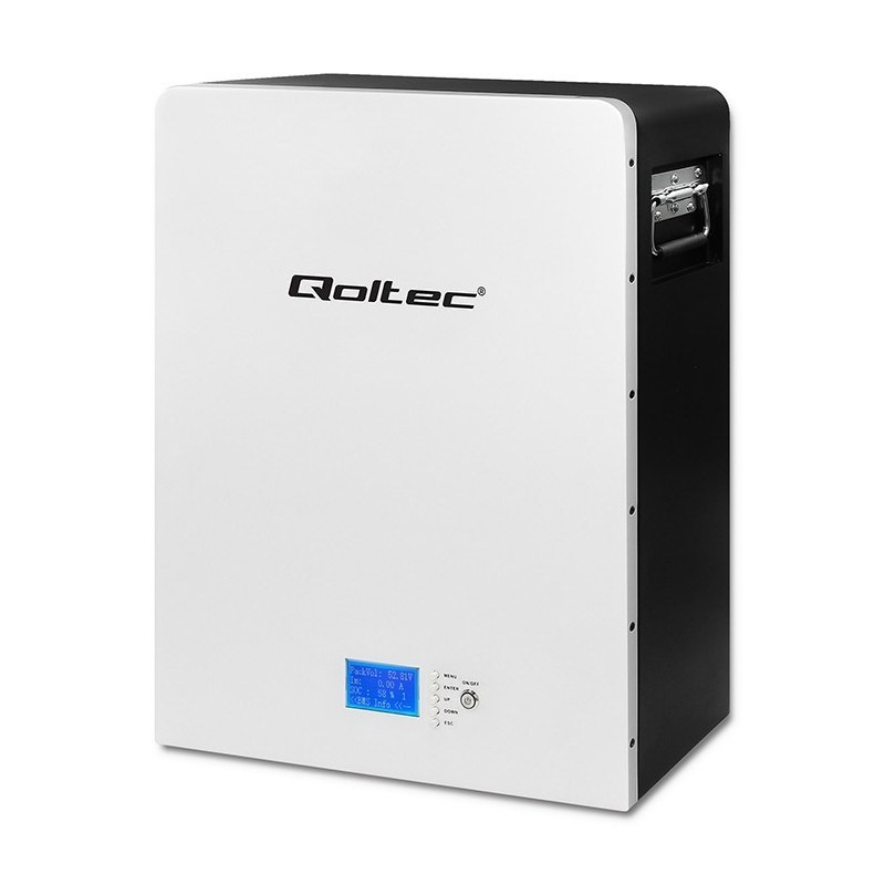 QOLTEC MAGAZYN ENERGII LIFEPO4 | 5.12KWH | 51.2V | 100AH | BMS | LCD
