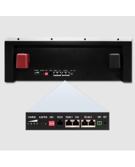 QOLTEC MAGAZYN ENERGII LIFEPO4 | 5.12KWH | 51.2V | 100AH | BMS | LCD