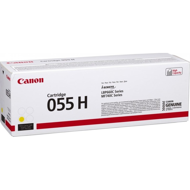 Canon 055H kaseta z tonerem 1 szt. Oryginalny Żółty