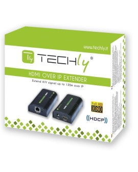 TECHLY EXTENDER SPLITTER HDMI PO SKRĘTCE OVER IP DO 120M 1080P IDATA EXTIP-373