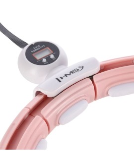 Hula Hop HMS HHM15 z magnesem i obciążeniem różowy + licznik
