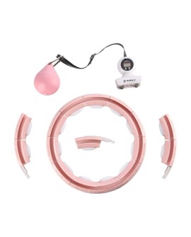 Hula Hop HMS HHM15 z magnesem i obciążeniem różowy + licznik