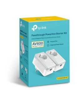 TP-Link TL-PA4010P KIT V5 Karta sieciowa do PowerLine 600 Mbit/s Przewodowa sieć LAN Biały 2 szt.