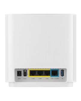 ASUS ZenWiFi XT9 (W-1-PK) Tri-band (2.4 GHz/5 GHz/5 GHz) Wi-Fi 6 (802.11ax) Biały 4 Wewnętrzne