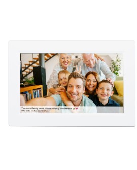 Denver PFF-1015W cyfrowa ramka na zdjęcia Biały 25,6 cm (10.1") Ekran dotykowy Wi-Fi