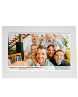 Denver PFF-1015W cyfrowa ramka na zdjęcia Biały 25,6 cm (10.1") Ekran dotykowy Wi-Fi