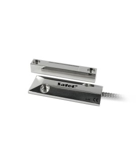 Czujka magnetyczna bramowa SATEL B-4M kontaktron (obudowa metalowa) Srebrny
